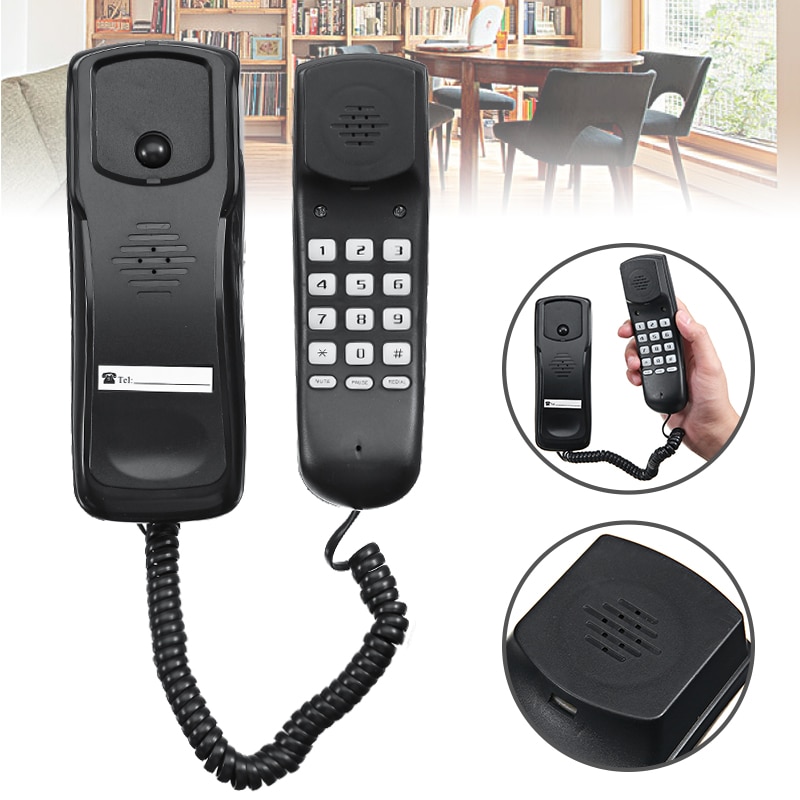 Mini Telefoon Vaste Telefoon Wired Opknoping Telefoon Desktop Geschikt Voor Zakelijke Telefoon Thuis Kantoor Telefoon