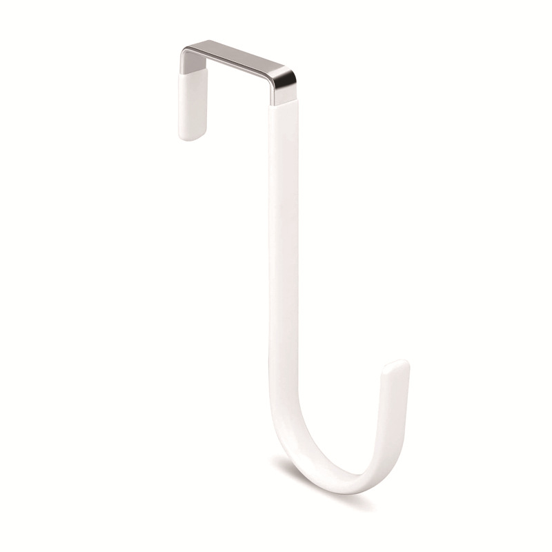 Deurhangers Haken met rubberen organizerhaak voor woonkamer Badkamer Slaapkamer Keuken Hangende sleutel Kleding Handdoek Hoed Jas Gewaad: XXL / Light Grey