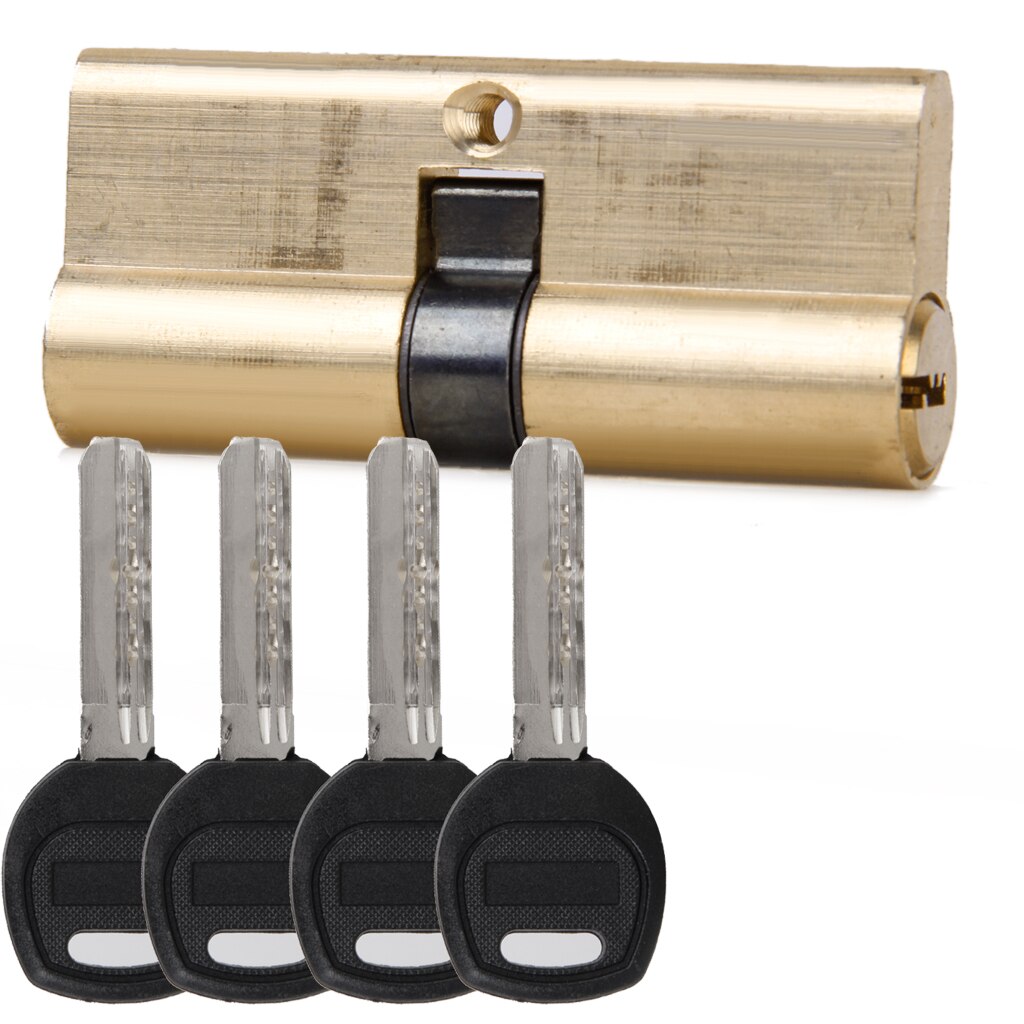 Set Of Key Cylinder With 7Keys High Security Door Lock Barrel Brass 75MM 35/35
