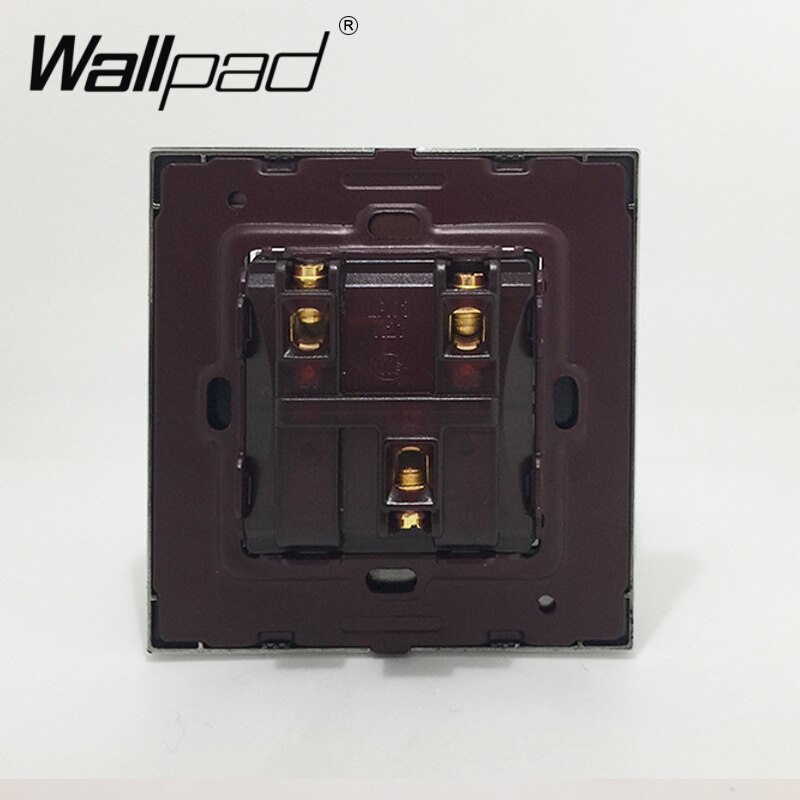 2 Gang Momentary Contact Switch Reset Switches Electric Curtain Shutter Wallpad Grey Aluminum Alloy Panel
