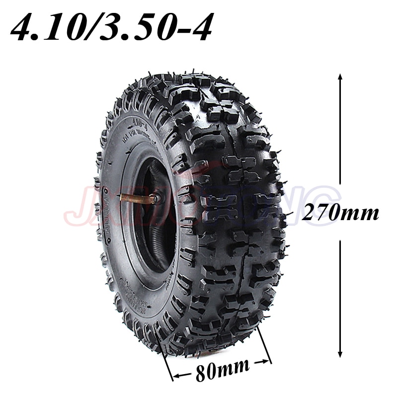 4.10/3.50-4 410/350-4 atv quad go kart 47cc 49cc 4.10-4 dæk inderrør passer til alle modeller 3.50-4 4 "