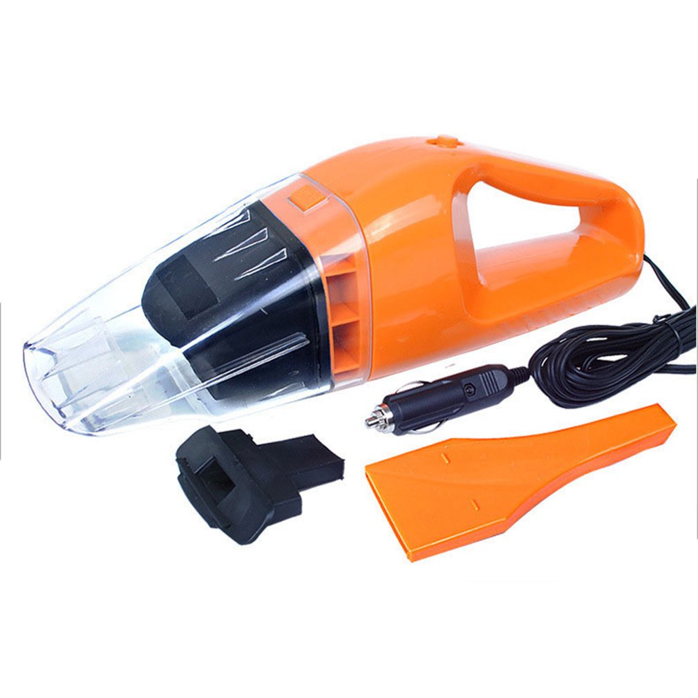 Aspirador portátil de alta potencia para coche, 4 en 1, para uso en seco y mojado: 100W Orange