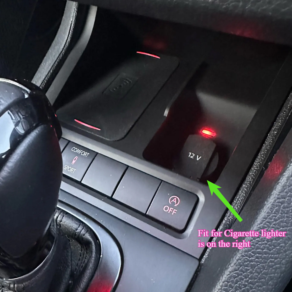 Almohadilla de carga inalámbrica de 15W para VW Golf 6 MK6 Scirocco Sagitar golf 5 mk5 soporte para teléfono accesorios de carga rápida