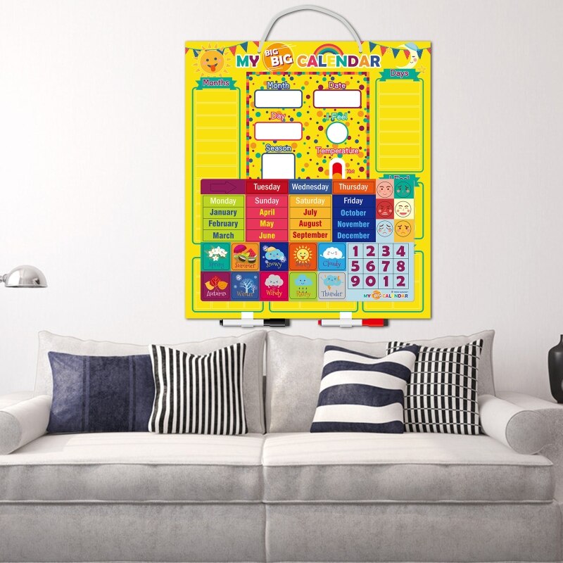 Weer Kalender Magnetische Board Ontwikkeling Leren Verlichting Kinderen Speelgoed