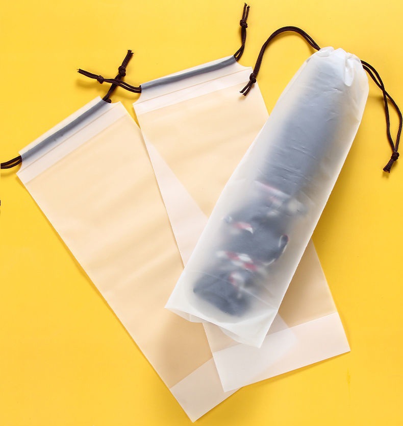 Opvouwbare Paraplu-Opslag Waterdichte Tas Natte Handbagage Herbruikbare Parapluhoes Voor Doorschijnende Reiszak Met Trekkoord: S