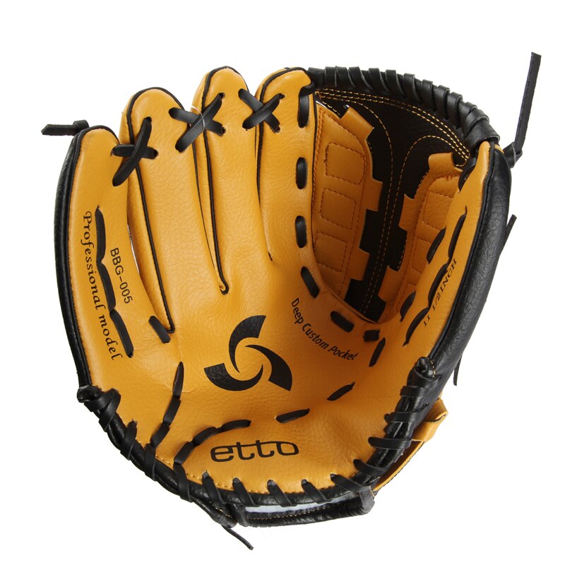 Luxe Lederen Honkbal Handschoen Rechterhand Kids Pro Baseball Handschoen Trainning Apparatuur Softbal Guante Beisbol Sportkleding BY50BQ