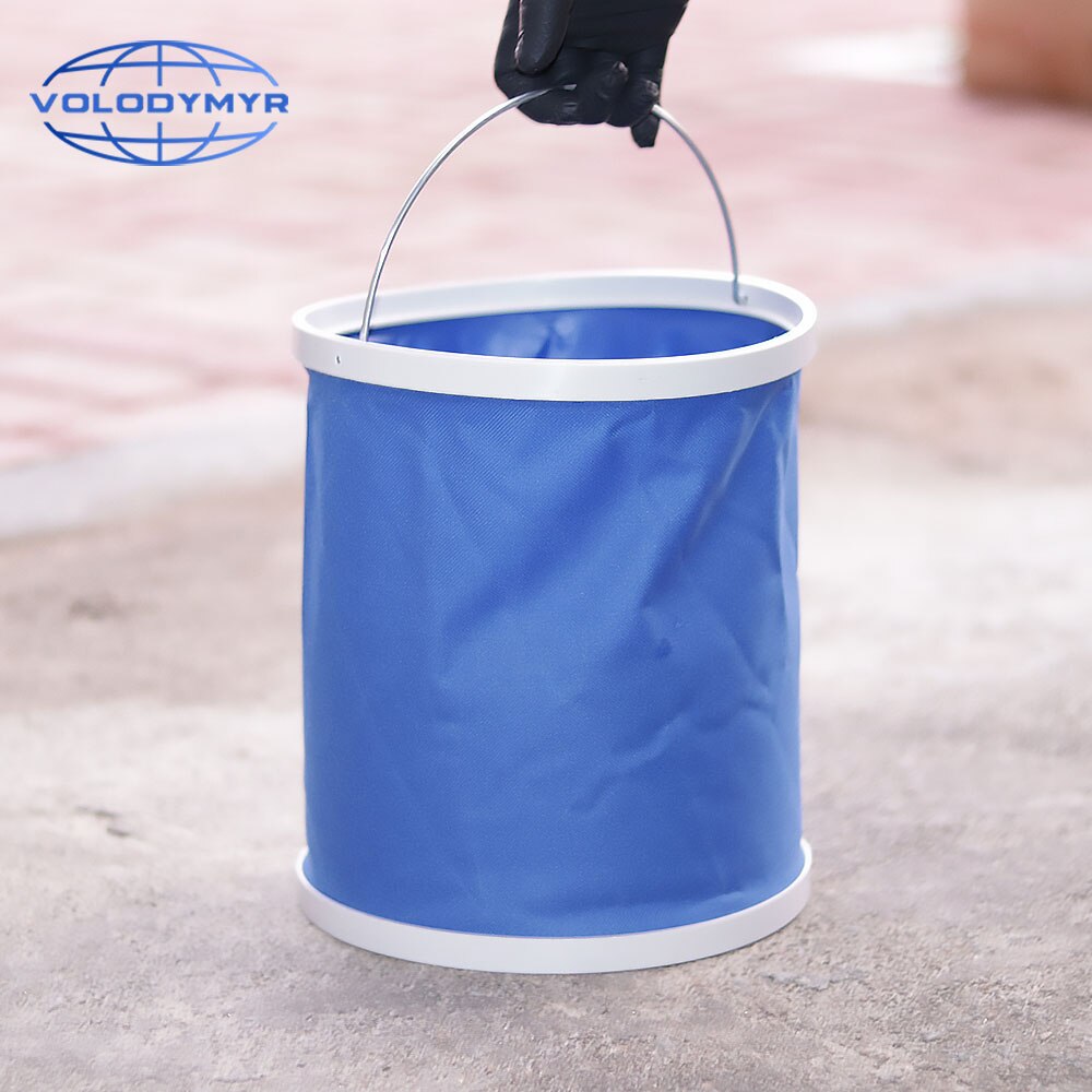 Volodymyr-cubeta para lavar autos, Cubo de sujeción para pesca, 13L, Camping, cuidado automático, limpieza de Carwash, accesorio para coche