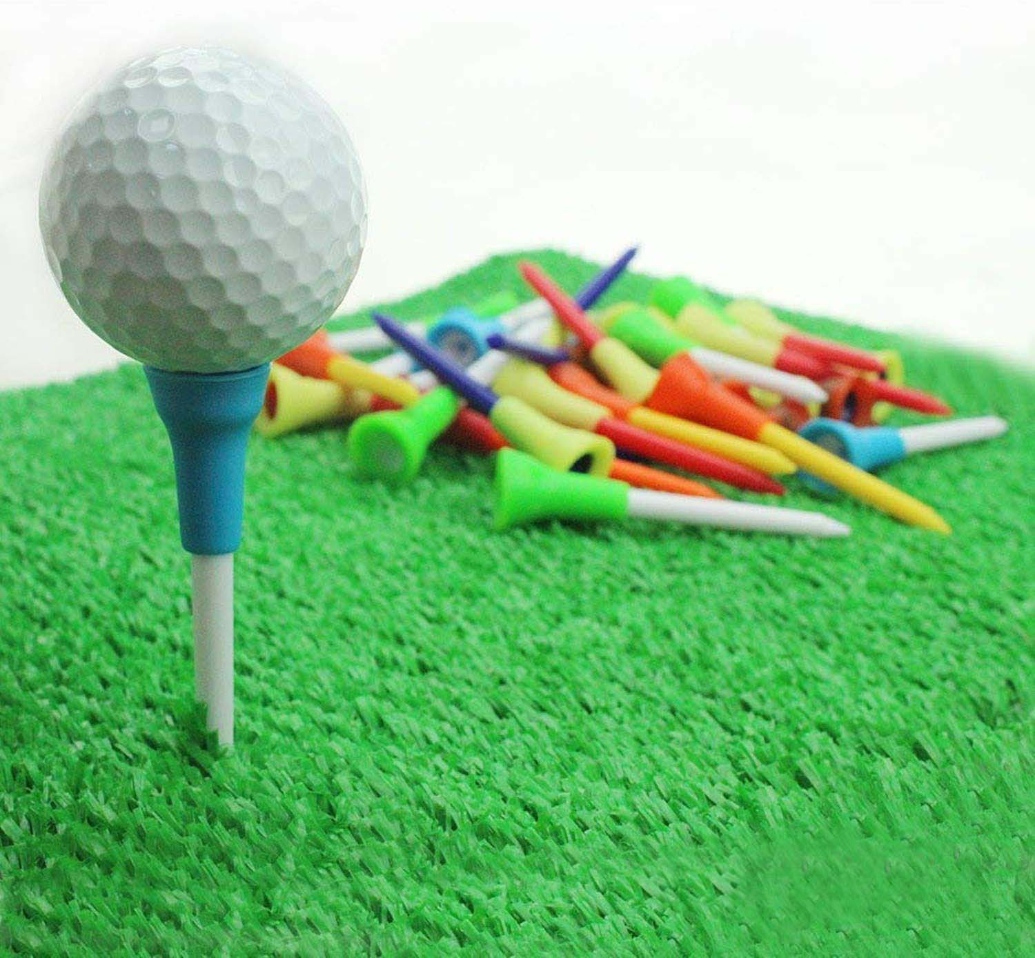 30pcs Multi Cor Almofada de Borracha Top Tees De Golfe de Plástico Durável 83mm 70mm 54 milímetros Tee Inquebrável