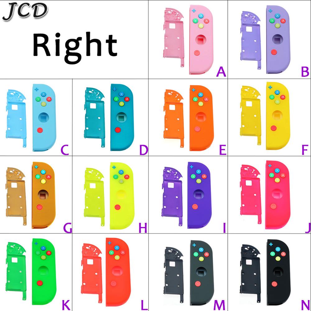 JCD 1set Replacement Housing Hard Shell Skin Case for Nintend Switch NS Joy-Con Controller Green Faceplate Cover for joycon