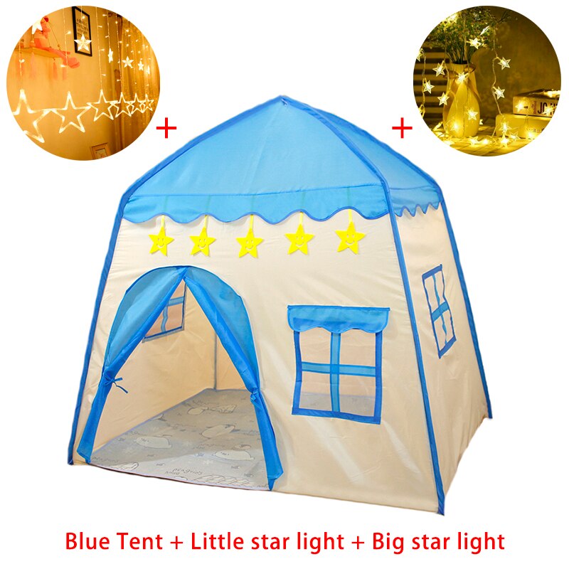 Giocare Tenda Per I Bambini Tenda dei Giocattoli Per Le Ragazze Della Principessa Castello Protable Casa del Gioco della Tenda Wigwam Per Bambini Brithday regalo: Set 03