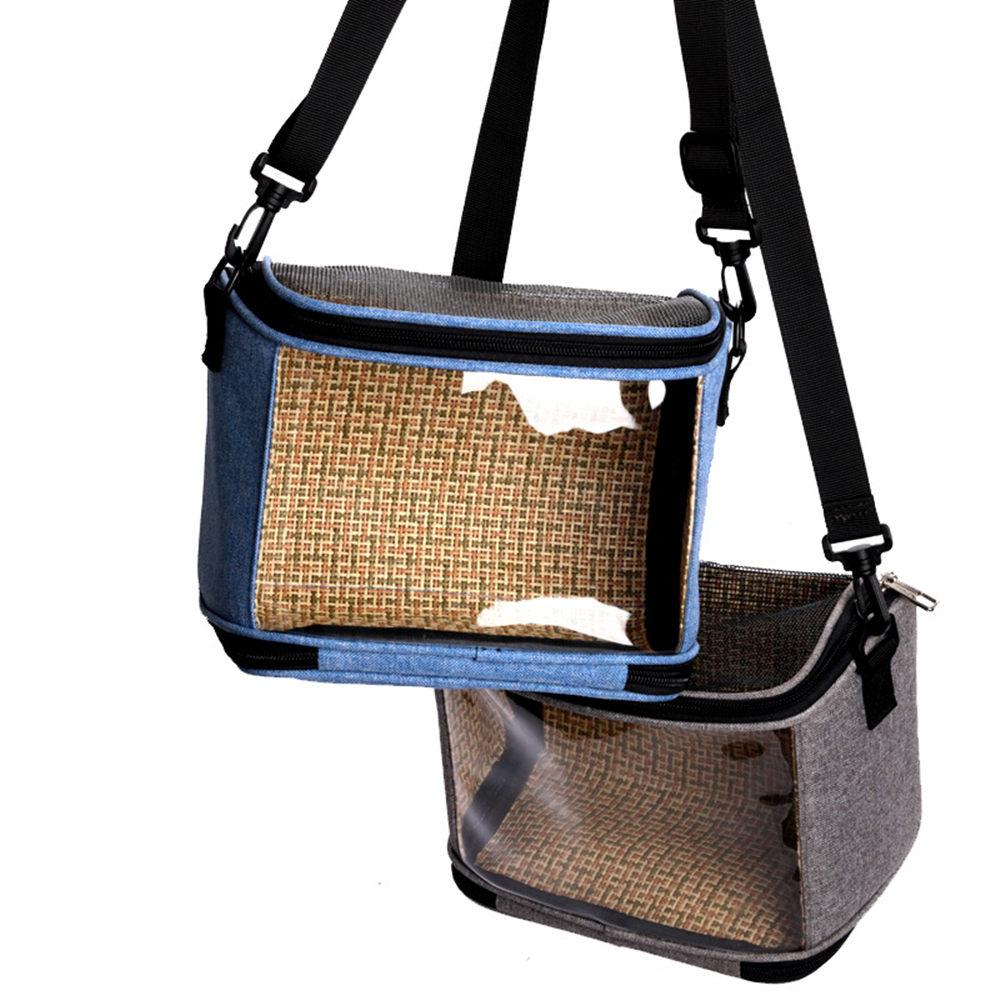 Portable Bird Cage Parrot Carrier Lightweight Breathable Travel Bag for Hamster Squirrel Sugar Gliders Transport Pet Accessorie