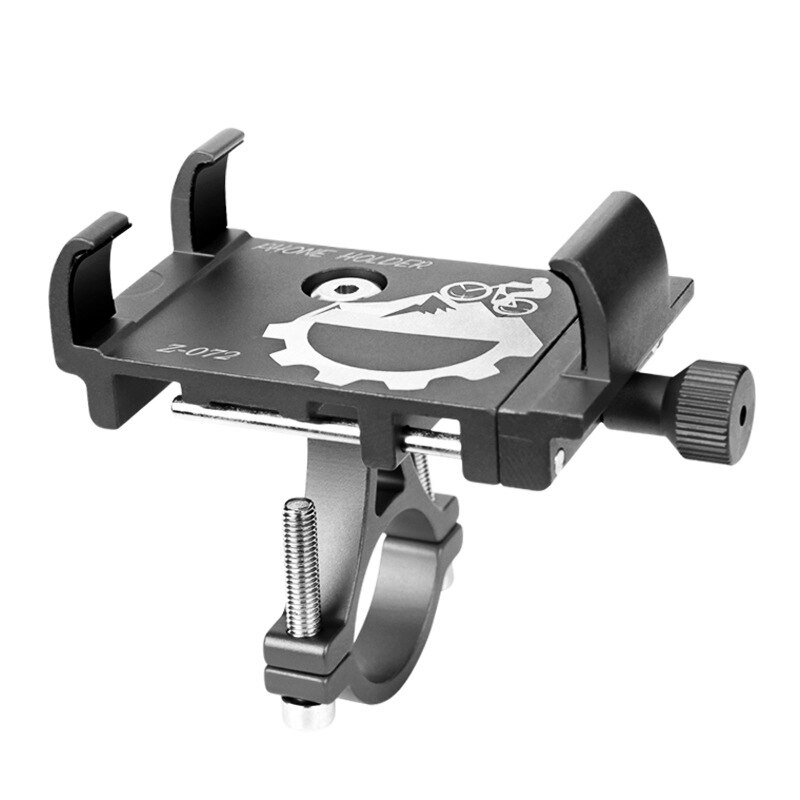 All-aluminum Mobile phone bracket MTB Bicycle Phone Navigation Fixed Bracket bike cell phone holder for iPhone Samsung GPS Bike: 3