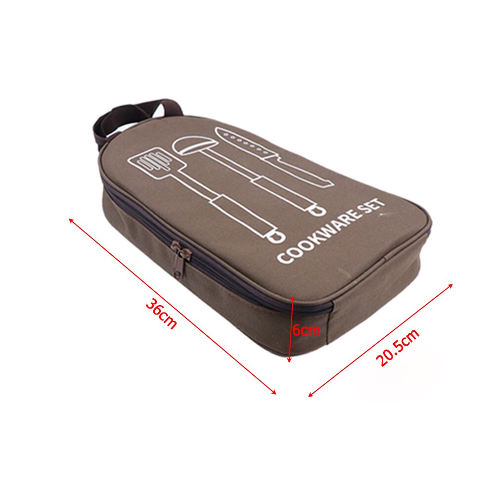 Camping en plein air ustensiles de cuisine conteneur de stockage sacs Portable vaisselle cuisine cuisine ustensile organisateur voyage BBQ sac de rangement