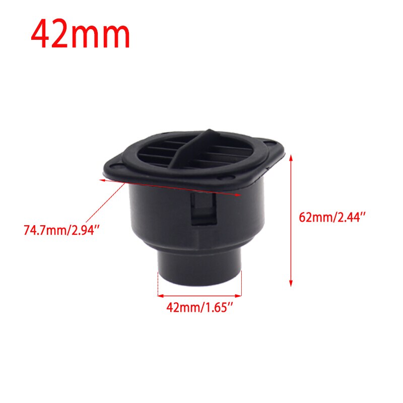 75/60/42mm bil ventilationsudløb flad dieselvarmer luftvarmerkanal til webasto eberspacher diesel parkeringsvarmer: 42mm
