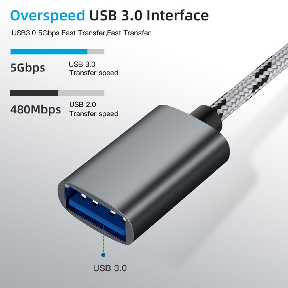 2 em 1 usb 3.0 otg adaptador cabo tipo-c micro usb para usb 3.0 conversor de interface para celular linha de cabo de carregamento transferência rápida