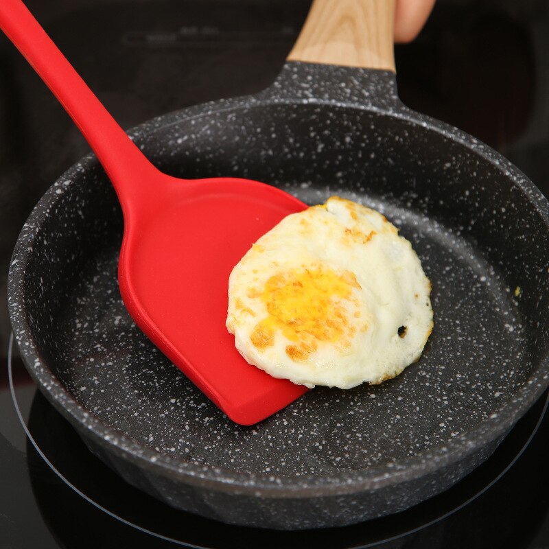 Utensilios de cocina domésticos, espátula de silicona, no daña la olla, pala de cocina, herramienta de cocina, pala, cuchara, suministros de cocina, herramientas