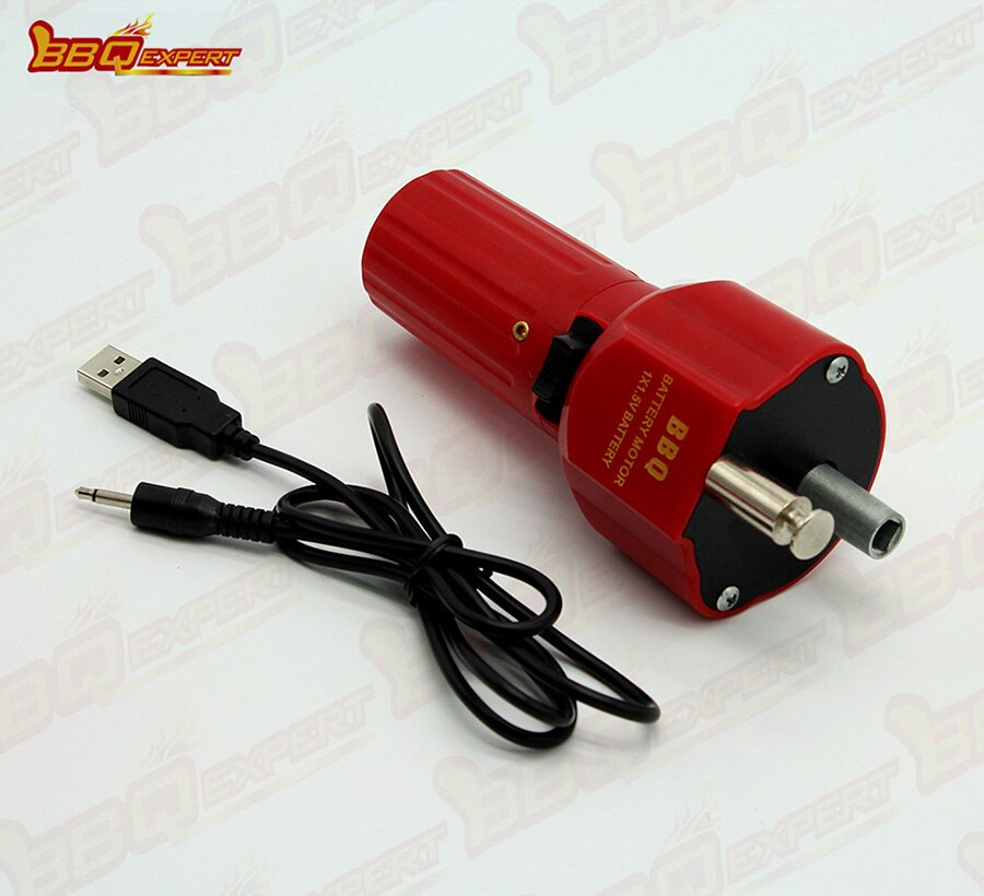 Utomhus picknick usb spiedo grill motor rotisserie rotator bbq grill motor eletrico stekfäste hållare tillbehör matlagningsverktyg