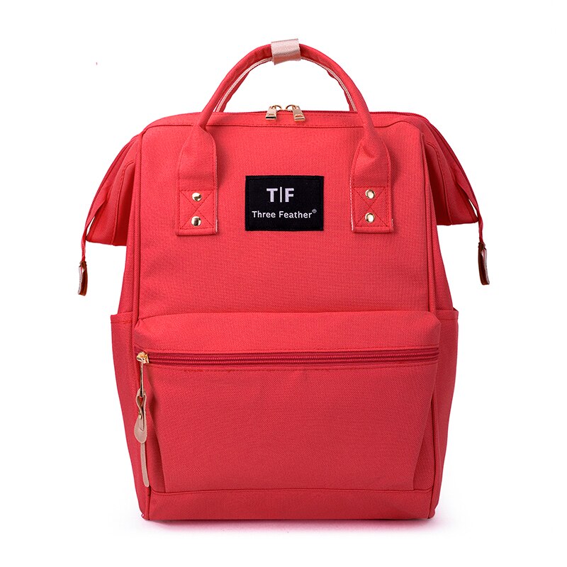 Women Waterproof Backpack Youth Korean Style Shoulder Bag Laptop Schoolbags For Teenager Girls Mochila Rugzak Sac A Dos: Red