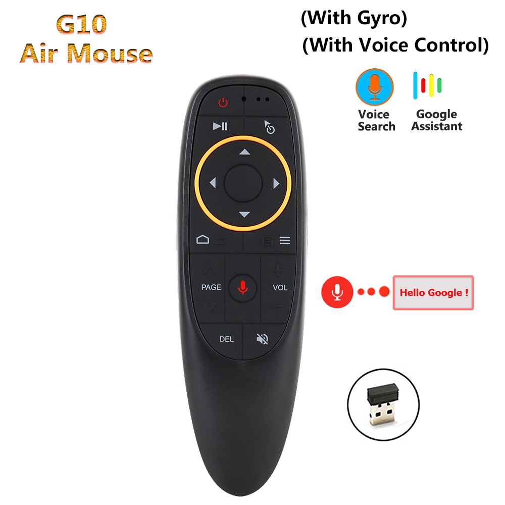 G10 Air Mouse Gyro Sensing Game Met Voice Control 2.4Ghz Draadloze Microfoon G10S Afstandsbediening Voor Android Smart Tv doos