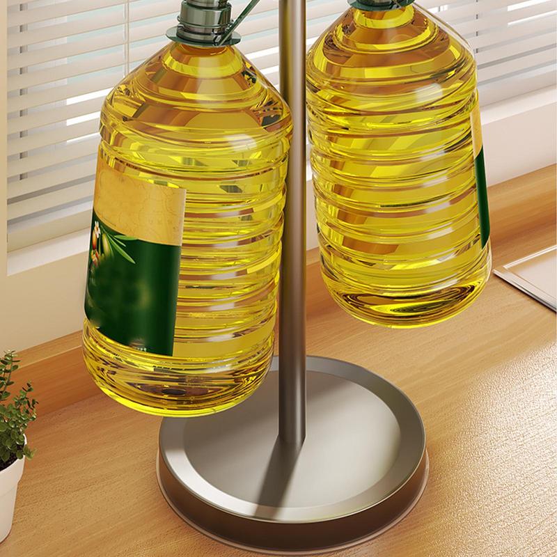 Soporte para utensilios de cocina con 8 ganchos, organizador de cubiertos de encimera giratorio de 360 grados para palas, cucharas, estante de almacenamiento para el hogar