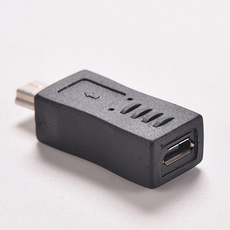 10 Uds. De adaptador Micro USB hembra a Mini USB macho 5P cargador Adaptador convertidor conector para Cables de teléfono PC