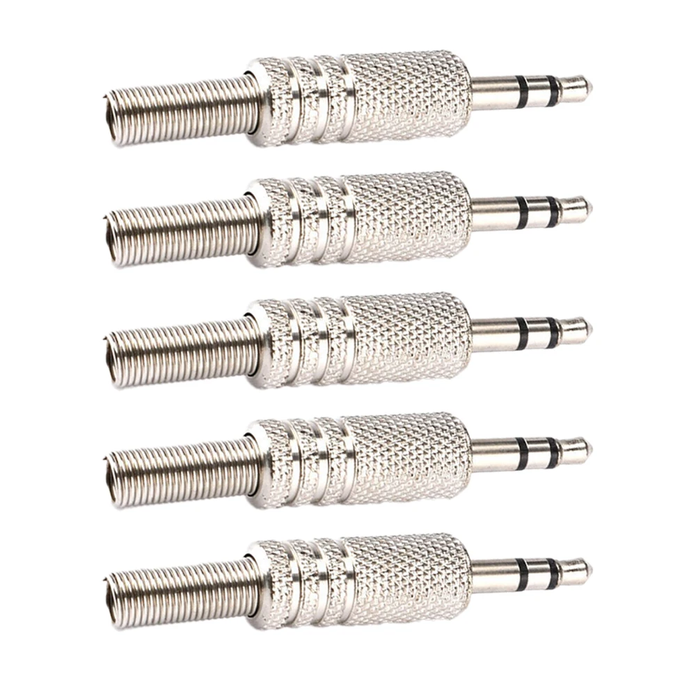 Set di adattatori audio da 5 pezzi: spine placcate in oro da 6,35 mm a RCA/3,5 mm, alloggiamento in metallo, blocco a vite, audio Hi-Fi per microfono/ampli/altoparlante: MULTI