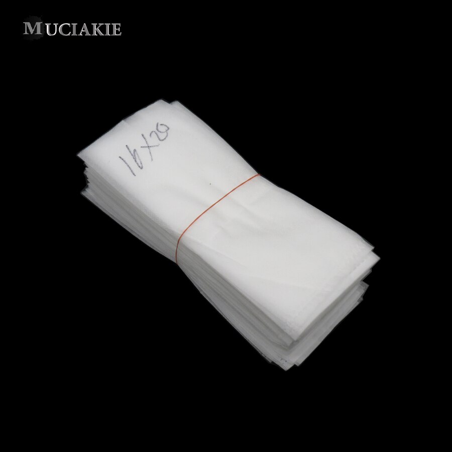 100PCS Plant Fiber Nursery Pots Seedling Raising Bags Plants Pouch Fiber Nursery Pots Garden Supplies: 16x20cm (100pcs)