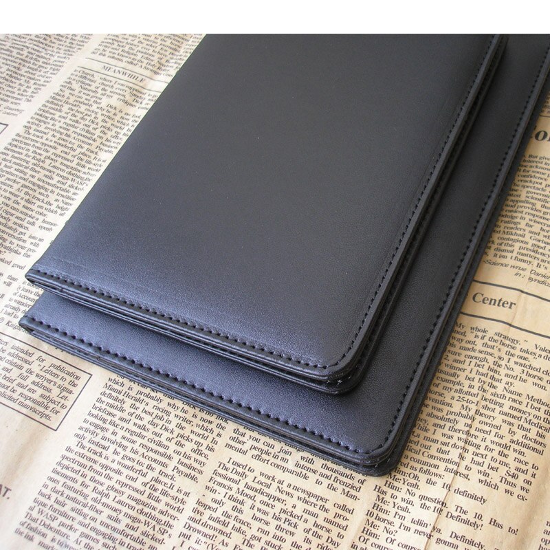 PU leather menu folder cover menus holder organizer filing holders notepad folder cover accounts office hotel accessories