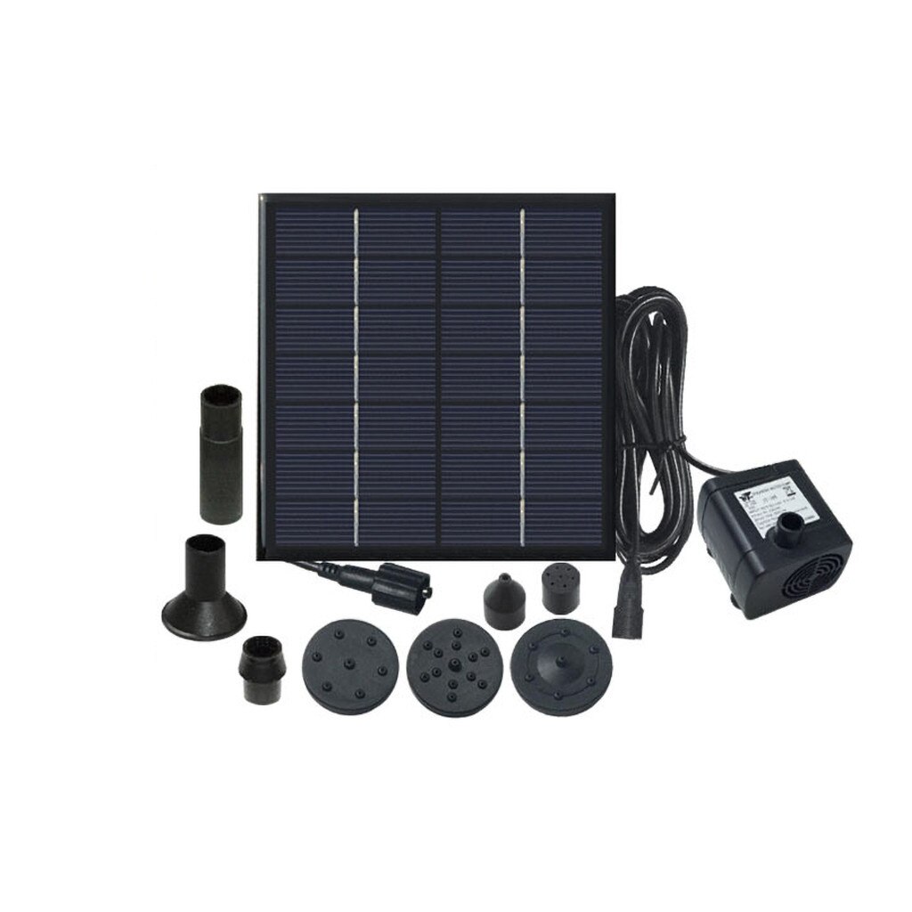 Solar Panel Powered Garden Pond Pool Submersible Floating Fountain Water Pumping Watering Floating Small Pond Garden Patio Decor: Default Title