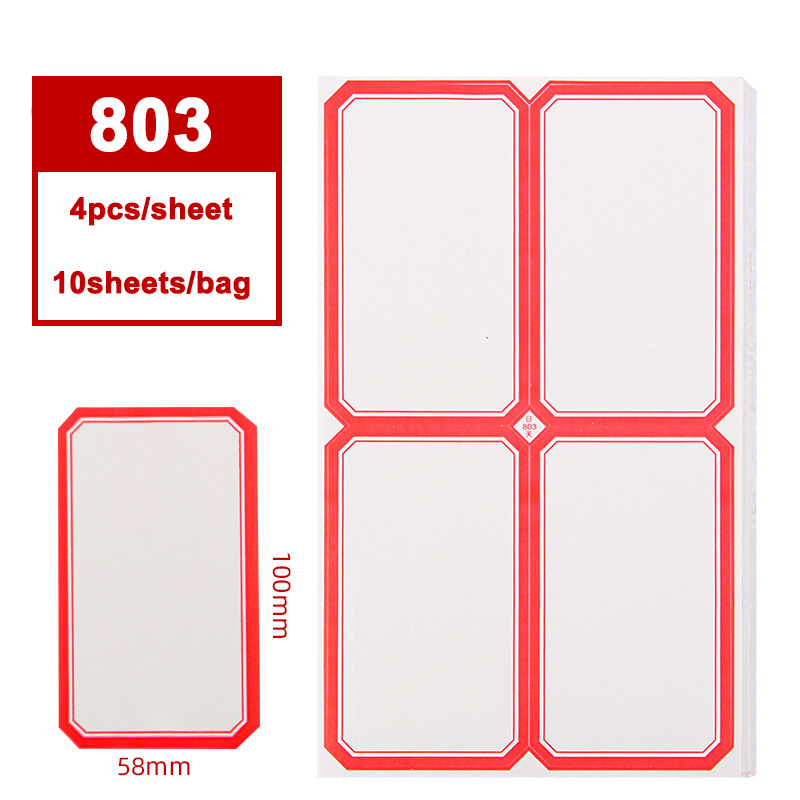 Vari modelli di carta per etichette autoadesiva per ufficio carta orale adesivi per etichette autoadesive prezzo scritto a mano adesivi con nome in carta: YELLOW