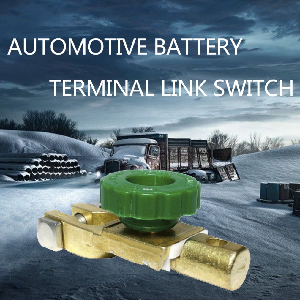 Car Automotive Top Post Battery Disconnect Switch Terminal Link for Master Kill Quick Cut-off - 11-13mm Diameter Small Knob