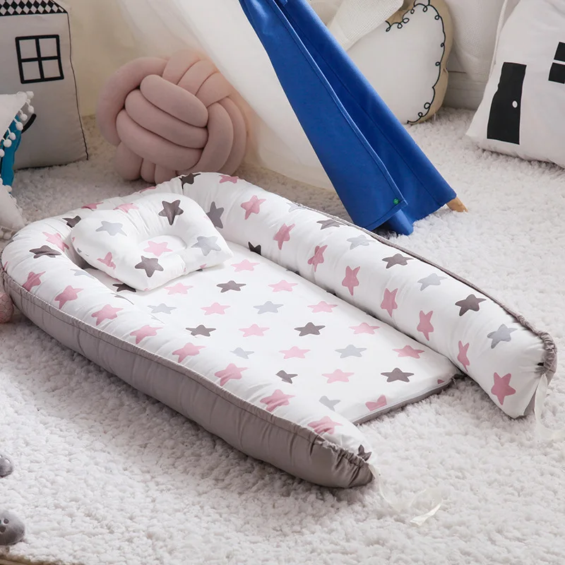 Baby Nursing Pillow Infant Newborn Sleep Support Concave Cartoon Pillow Printed Shaping Cushion Prevent Flat Head for 0-3 Year