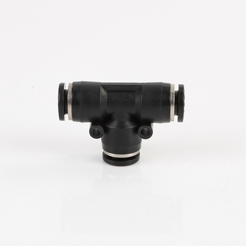 Pneumatic Connector Three Channels Air Fittings 4mm 6mm 8mm 10mm 12mm 14mm OD Hose Tube Push In Adapter Gas
