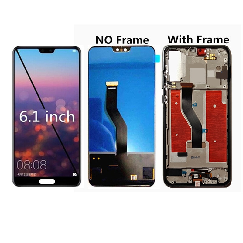 TFT A CRISTALLI LIQUIDI per Huawei P20 pro Schermo LCD tocco Assemblea di Schermo di Ricambio per Huawei P20pro CLT-L09 CLT-L29 LCD