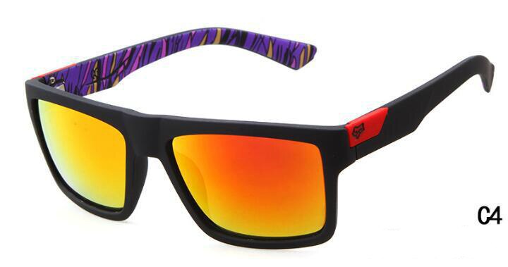 Klassische Quadrat Sonnenbrille Männer Frauen draussen Sport Bunte Gläser Goggle sonnenbrille UV400: 4
