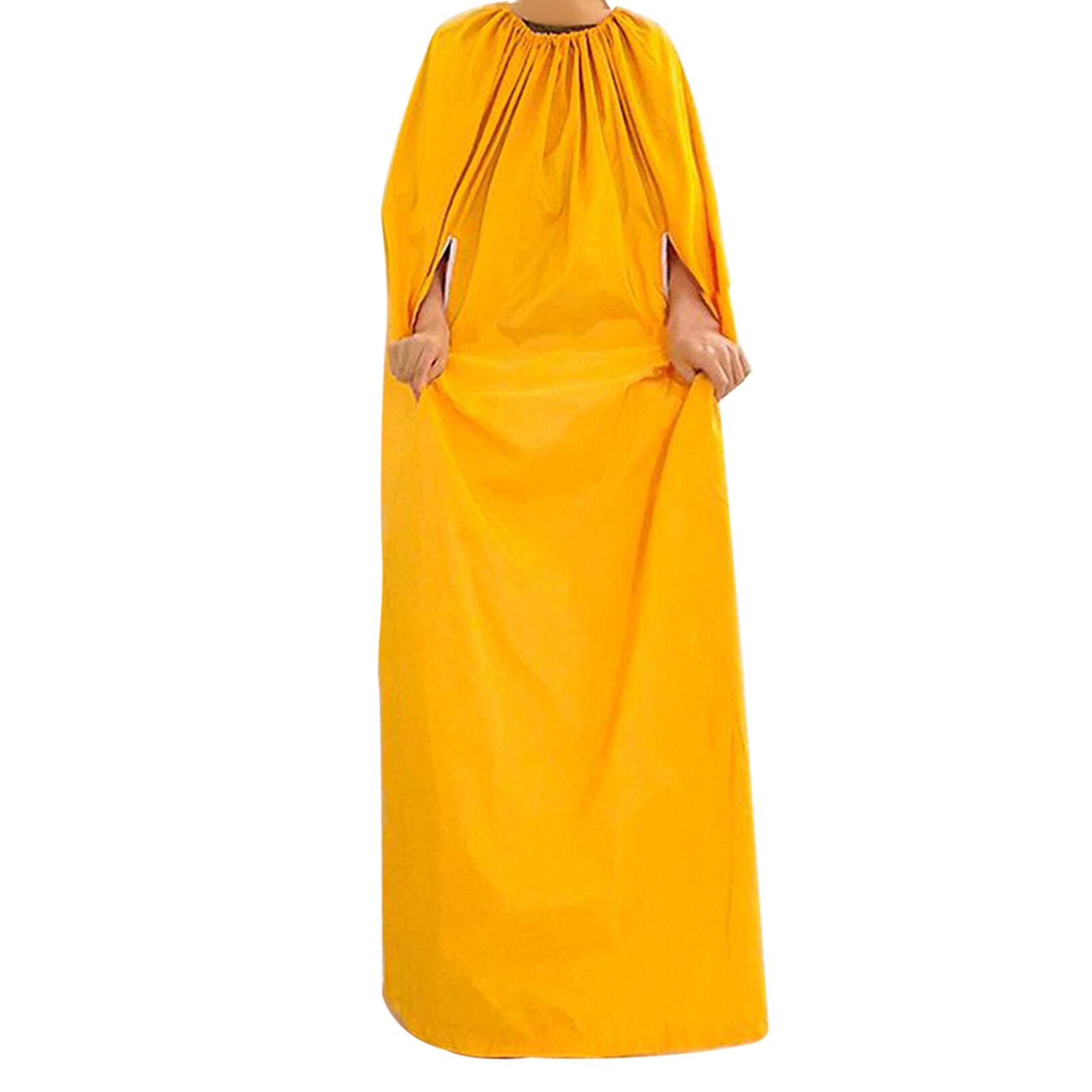 Herbs Spa Fumigation Bath Robe Full Body Home Detox Cloak Sauna Vaginal Yoni Steam Gown Sweating Tool Waterproof: Yellow