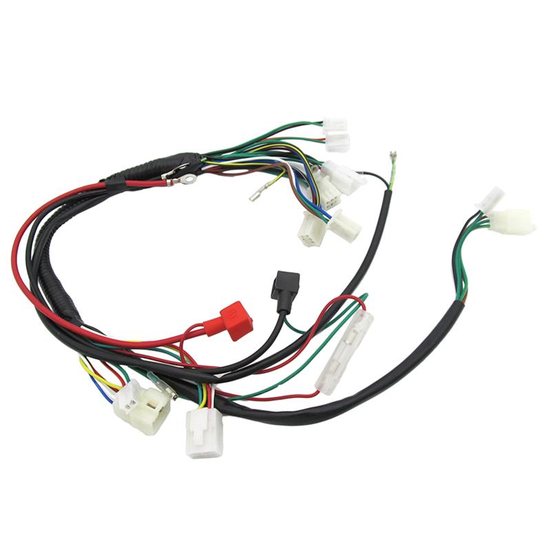 50 70 90 110CC Cdi Kabelboom Montage Bedrading Kit Atv Elektrische Start Quad Cdi Kabelboom Montage Bedrading Ontsteking schakelaar Set