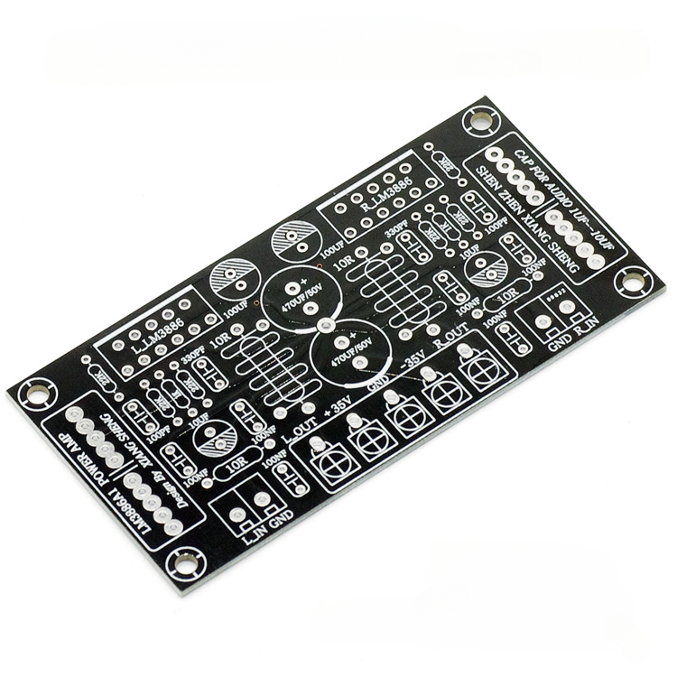 Carte amplificateur LM3886, kit de bricolage, carte d'amplificateur de puissance audio, carte d'alimentation stéréo double canal, kit PCBA: Kaki