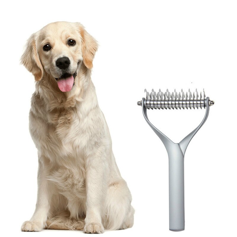 Usuwanie włosów uszu dla psa placki otwarty węzeł grzebień dwustronny grzebień robić usuwania włosów robić pływaka grzebień materiał ze stopu cynku produkty dla zwierzaka domowego