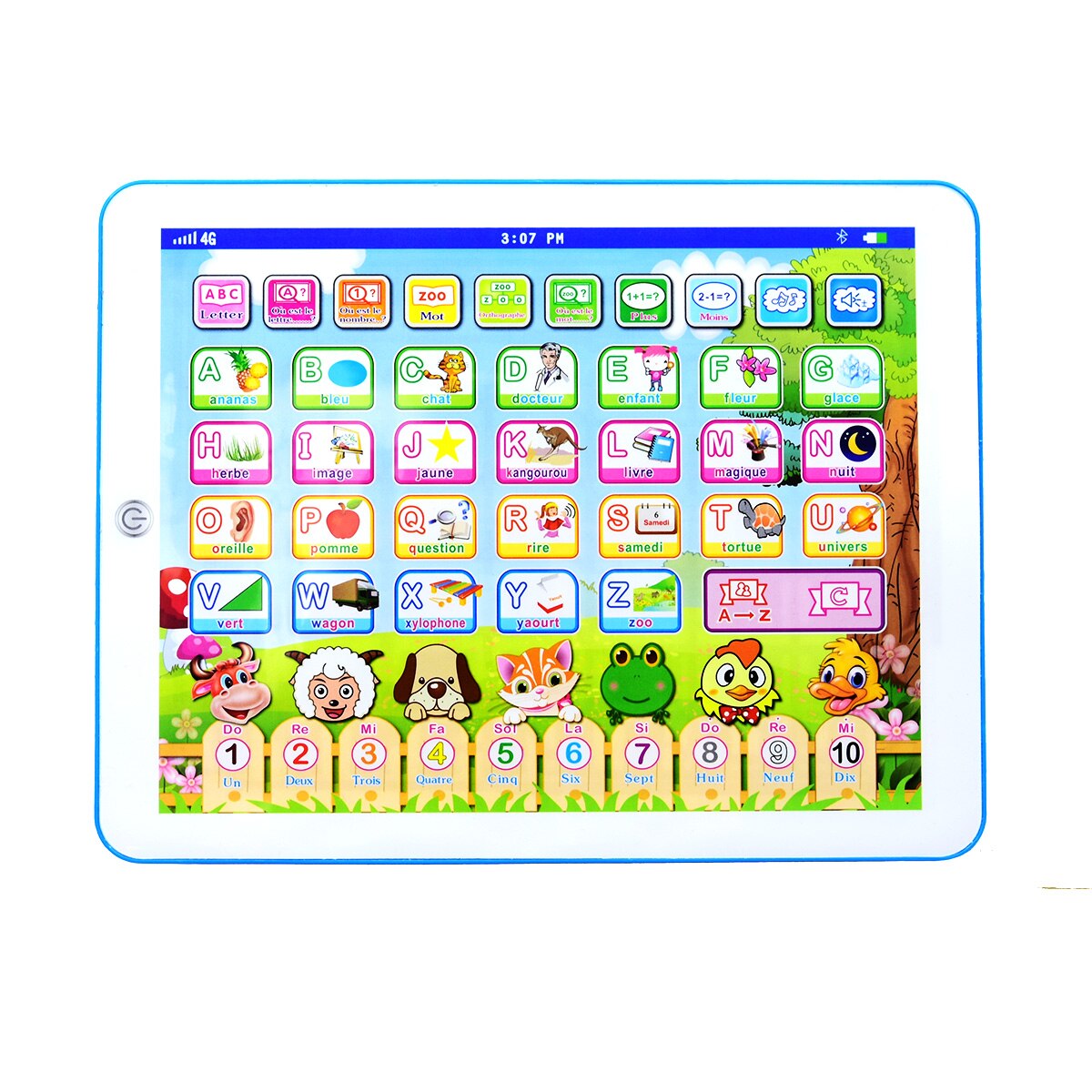 French English Early Childhood Learning Machine Computer Teach Alphabet Education Machine Tablet Poster Chart Toy for Kid
