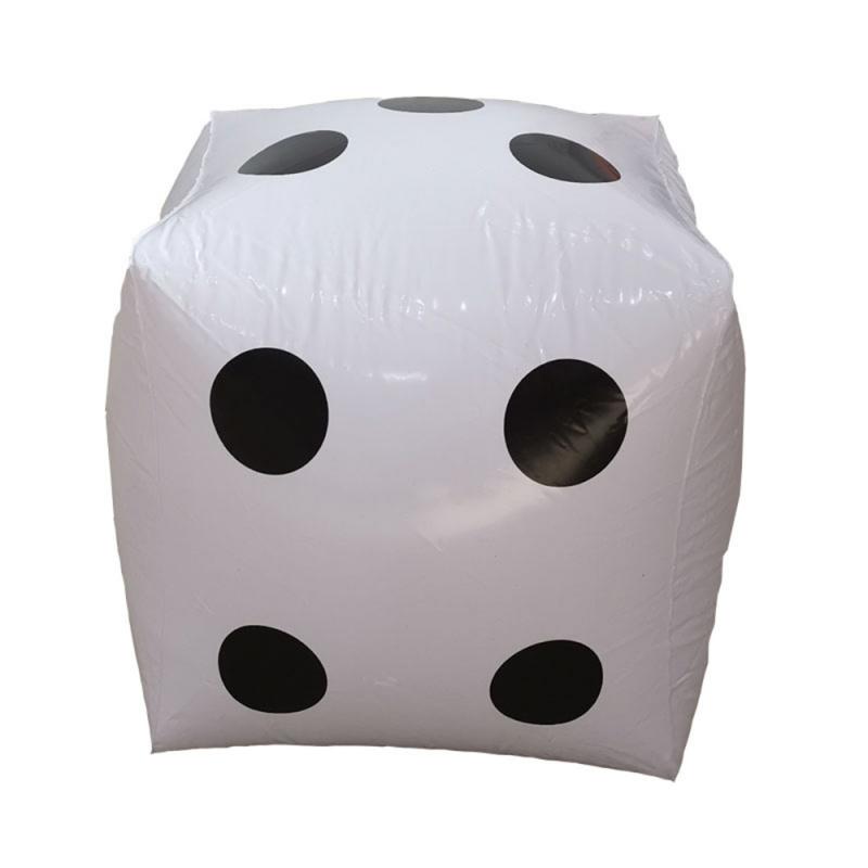 30cm Inflatable Dice Multi Color Cube Big Dice Toy Stage Prop Group Game Tool Casino Poker Party Decorations Pool Beach Toys