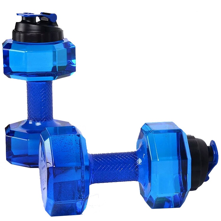 2200mL Portable Water Dumbbell Large Capacity Water Filled Dumbbells Weights for Fitness Home Gym Training Adjustable Dumbbells