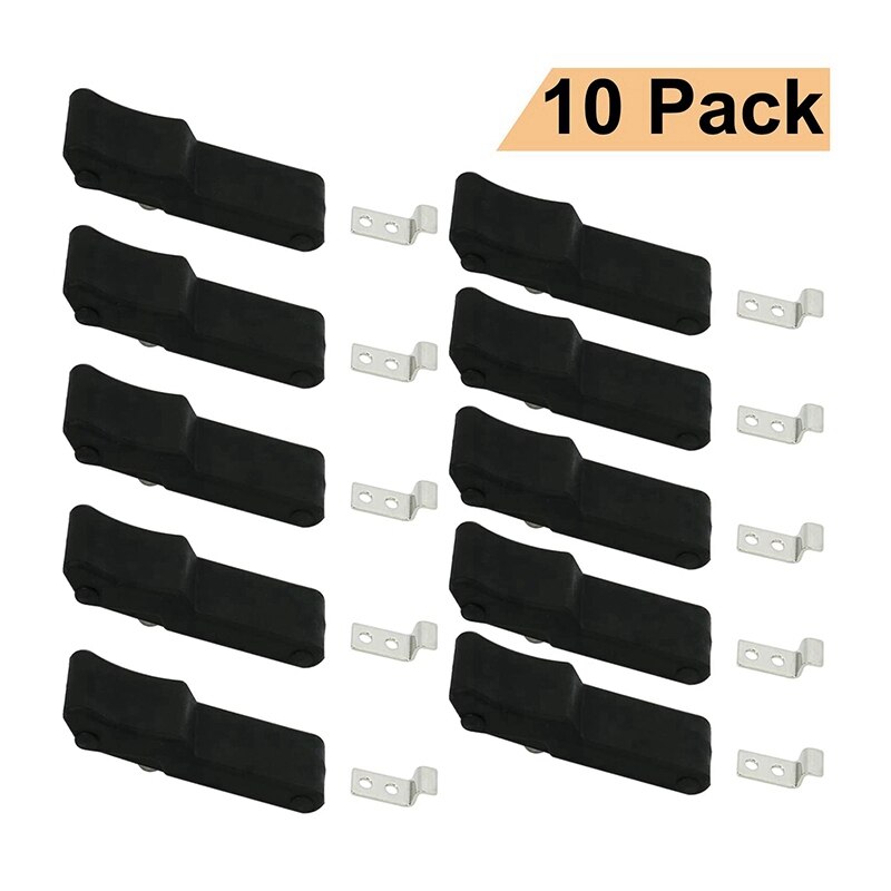 10X Flexible Soft Black Rubber Draw Latch for Cooler, Boat Compartment,Cargo Box for Polaris Sportsman 7081927: Default Title