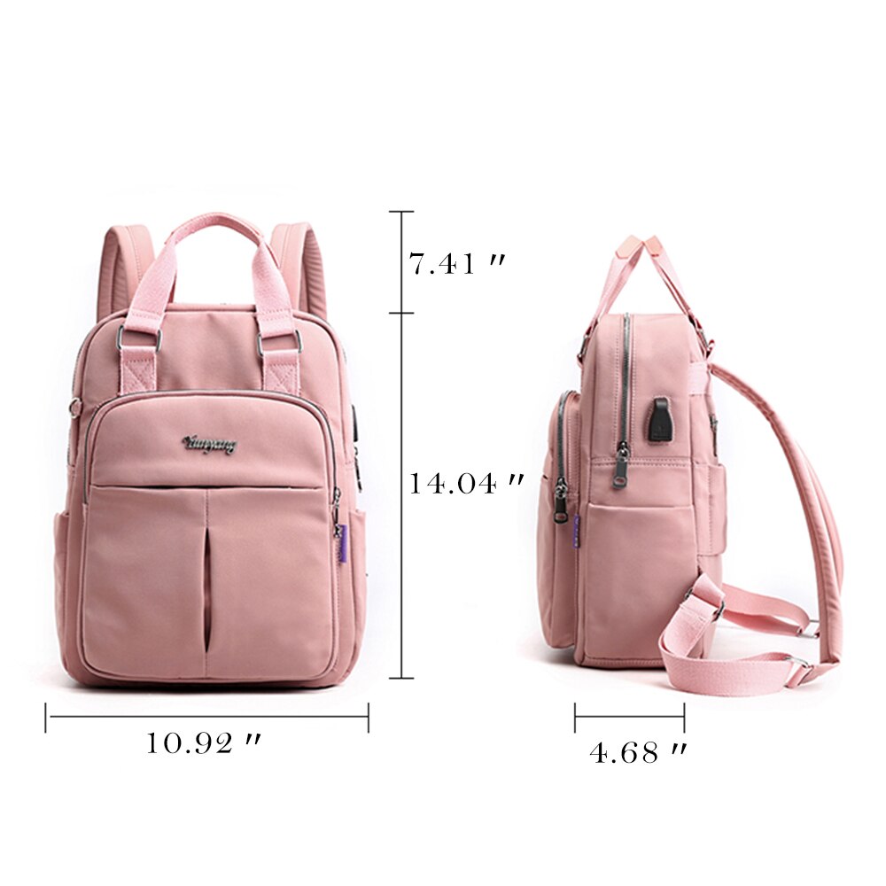 Girls Laptop Backpacks Pink Men USB Charging Bagpack Women Travel Backpack School bags Bag For boys Teenage mochila escolar