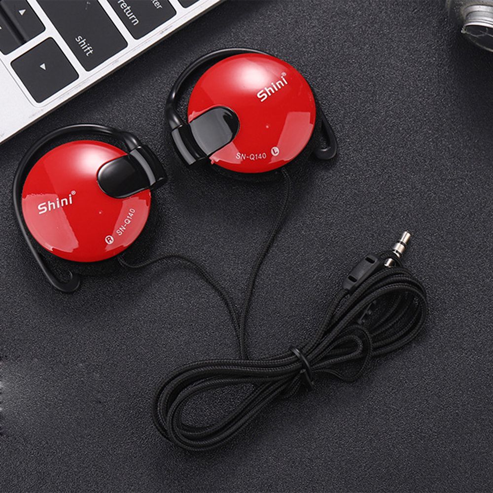 Bass estéreo esporte com fio fone de ouvido gancho fone de ouvido fone de ouvido