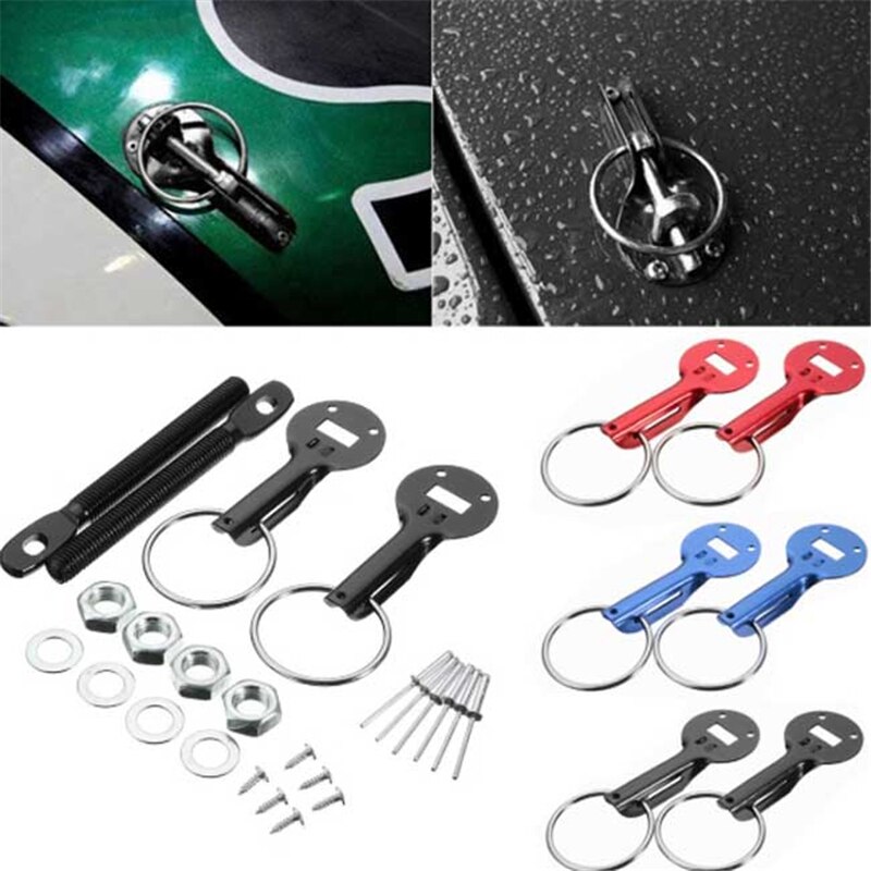 Universele Auto Accessaries Aluminium Mount Hood Pin Bonnet Lock Kit Auto Styling Tunning Lock Kit Omlaag Hood Lock Klink pins