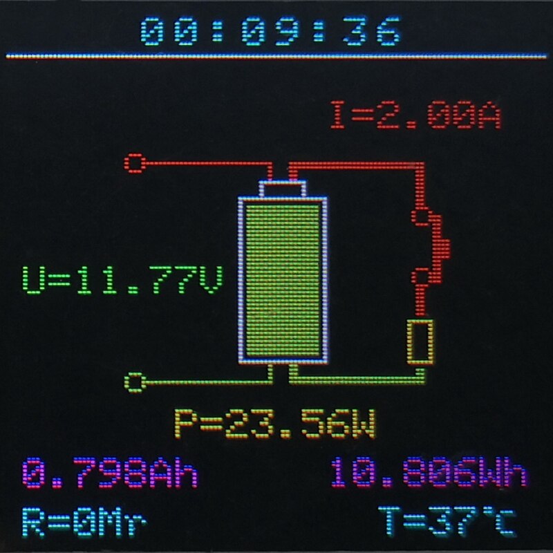150W Constant Current Battery Tester with Modbus Discharge Capacity Voltage Current Tester Adjustable Electronic Load