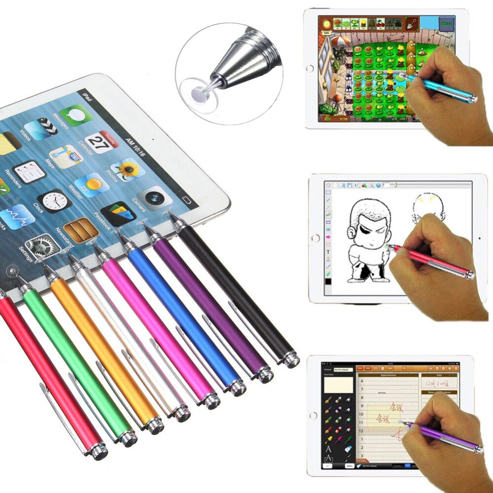 12.5cm pekskärms stylus penna fin spets rund tunn spets kapacitiv stylus penna för iphone ipad 2 3 4 smart telefon surfplatta
