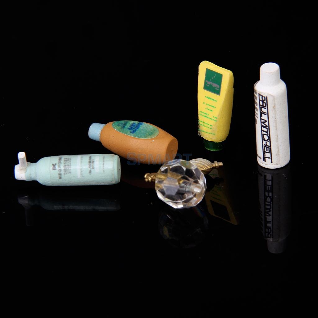 SPMART Puppenhaus Möbel Schlecht Shampoo Schlecht Gel einstellen Maßstechen 1:12