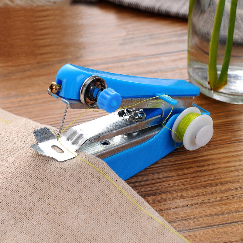 Portable Mini Manual Sewing Machine Needlework for Beginners Multipurpose Hand Sewing Tools for Household Use Sewing Gadget